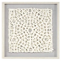 Gold Wood Natural Shadow Box Art, 24" x 24" x 1"