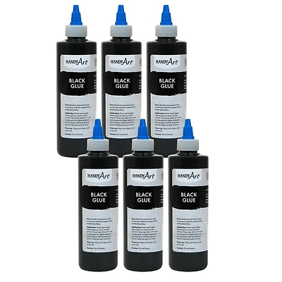 Handy Art® 8oz. Black Glue, 6ct.