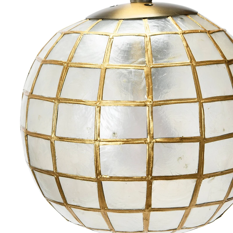 Hello Honey® 13" Metal Princess Capiz Wall Lamp