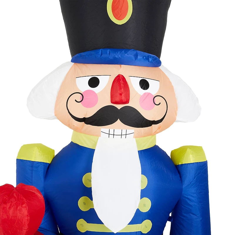 Glitzhome® 8ft. Inflatable Nutcracker With Lights