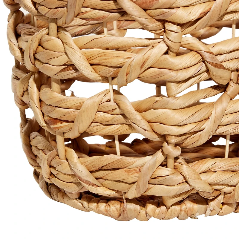 Brown Seagrass Coastal Storage Basket Set