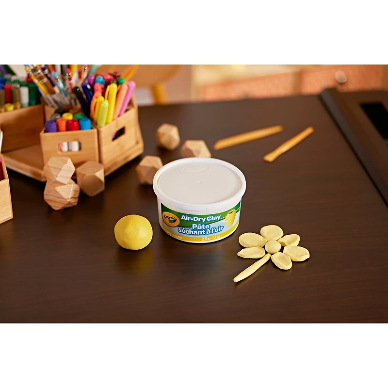 Crayola® 2.5lb. Yellow Air Dry Clay Tub