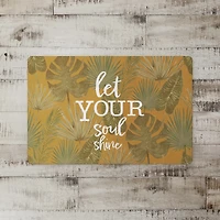 Let Your Soul Shine Topical Palm Floor Mat