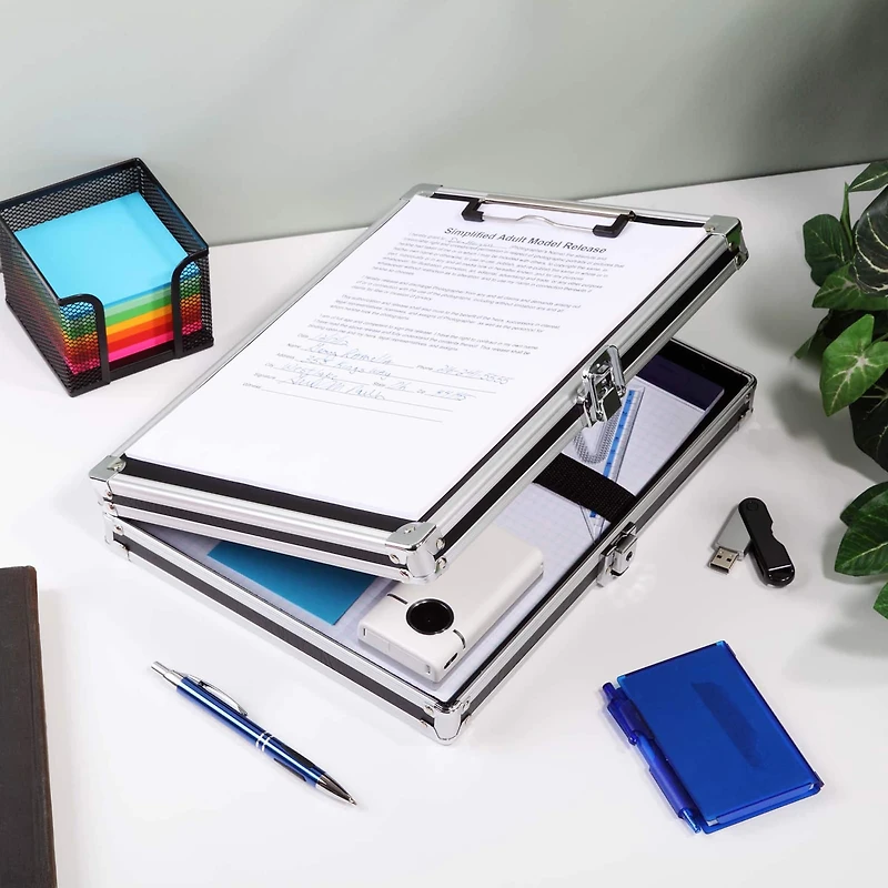 Vaultz Black Storage Clipboard