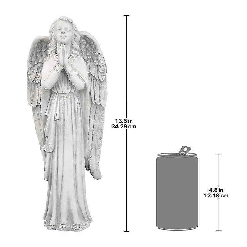 Design Toscano Medium Divine Guidance: Praying Angel Garden Statue