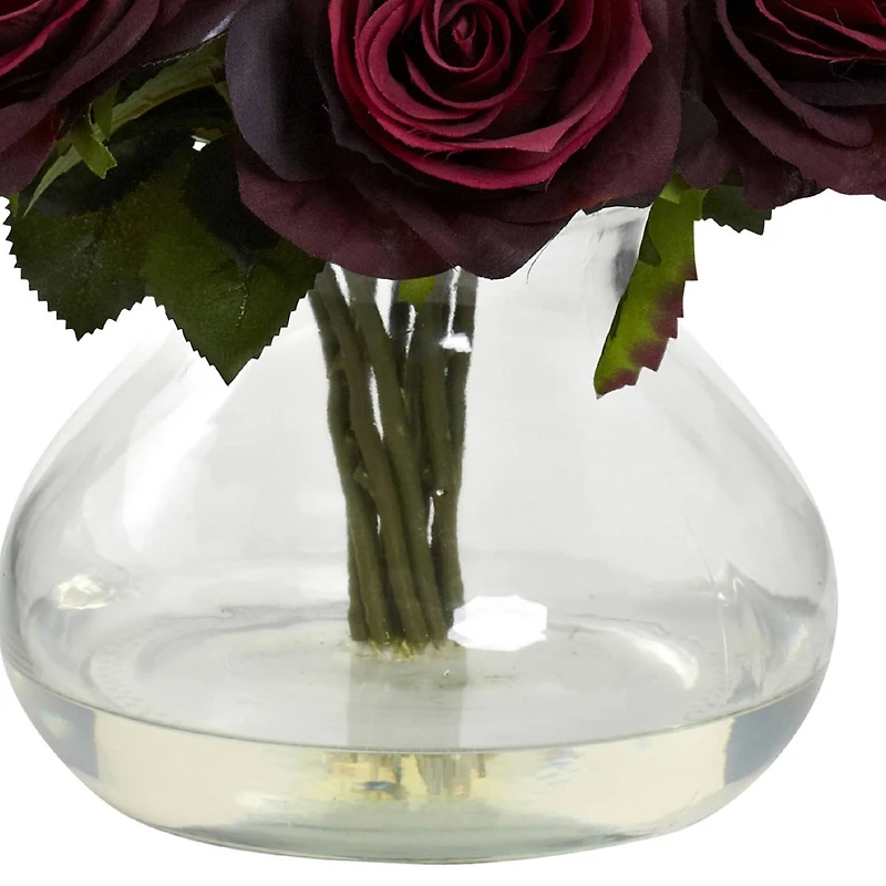 11" Red Rose Arrangement in Vase