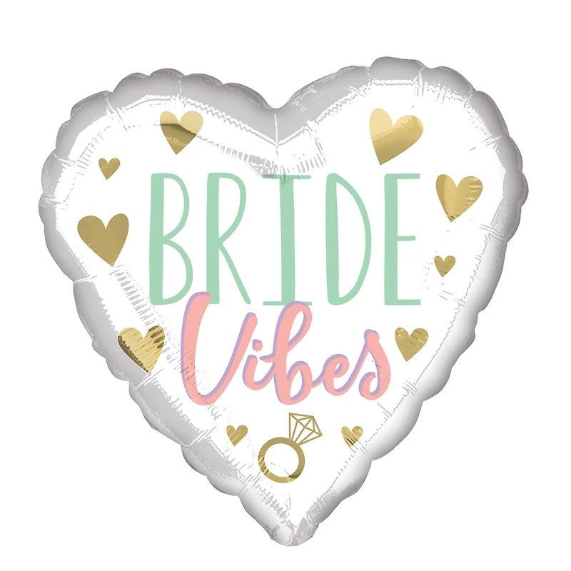 17" Bride Vibes Foil Balloon