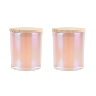8oz. Iridescent Glass Candle Jars, 2ct. by Make Market®
