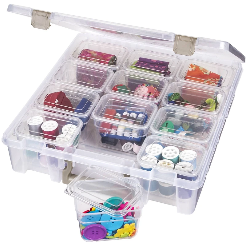 ArtBin® Super Satchel™ Translucent 12 Compartment Box