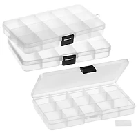 6 Packs: 3 ct. (18 total) Small Clear Bead Storage Cases by Bead Landing™