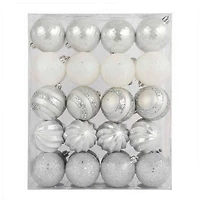 40 Pack 2" Silver Shatterproof Ball Ornaments by Ashland®