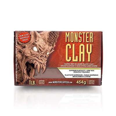 Monster Clay® 1lb. Medium Brown Elastic Clay
