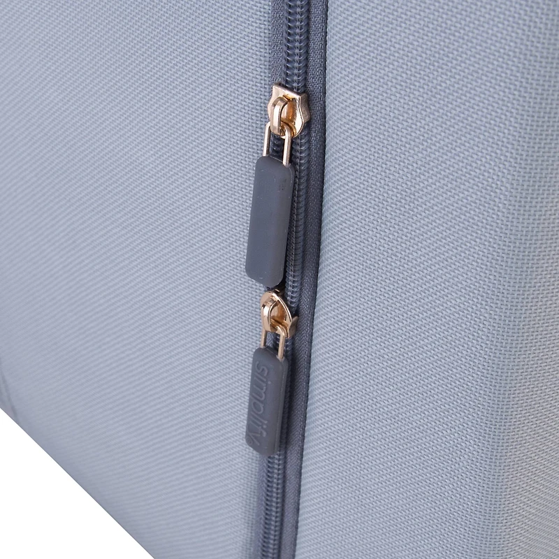 Simplify Gray Collapsible Storage Box with Handles