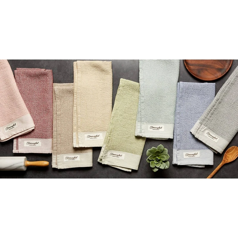 DII® Fresh Pear Washed Waffle Woven Dishtowels, 2ct.