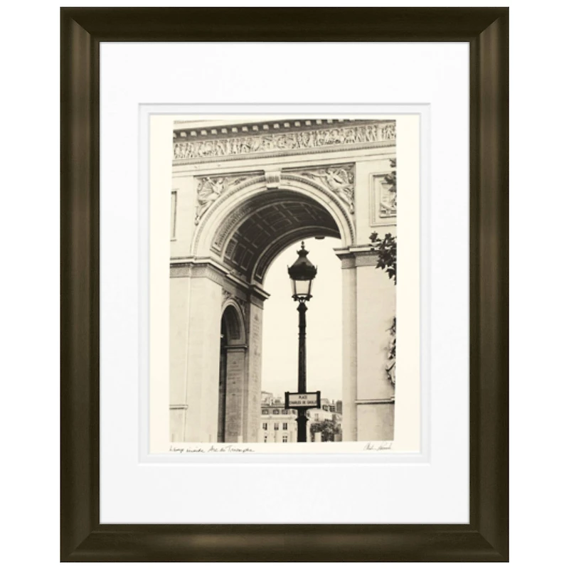 Timeless Frames® Lamp Inside Arc de Triomphe Framed Print Wall Art