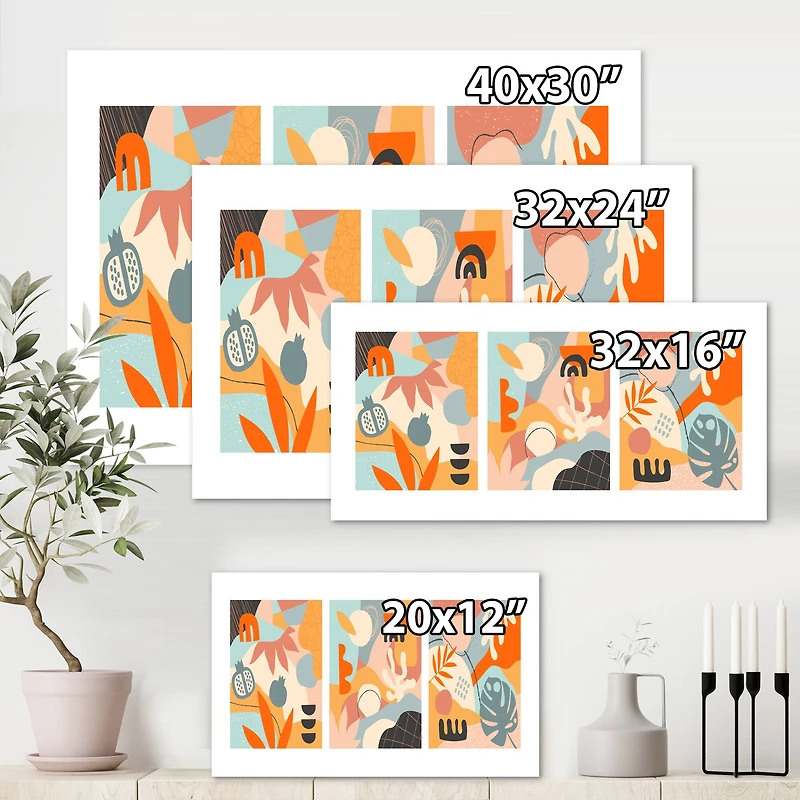 Designart - Minimalistic Compostion of Organic Shapes VII