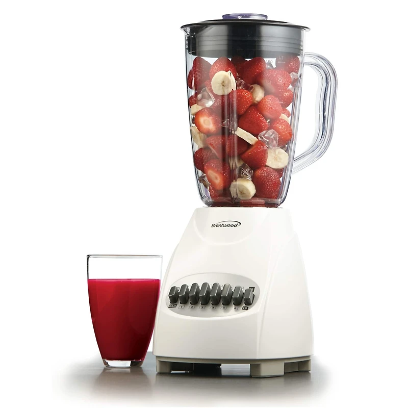 Brentwood White 12-Speed Blender