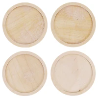 Leisure Arts® 4" Circle Welled Wood Coaster Set