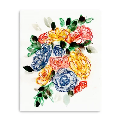 Chalky Blue Yellow II Canvas Giclee