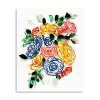 Chalky Blue Yellow II Canvas Giclee