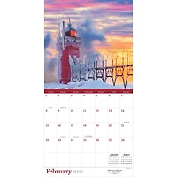 2026 Lighthouses Wall Calendar