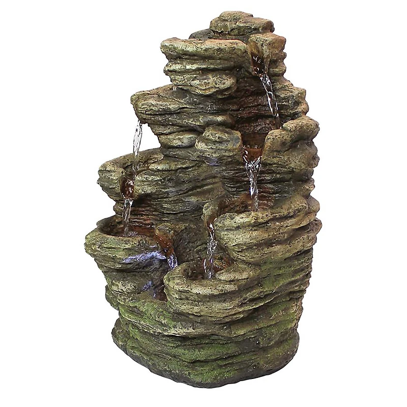 Design Toscano Horseshoe Bend Illuminated Garden Fountain