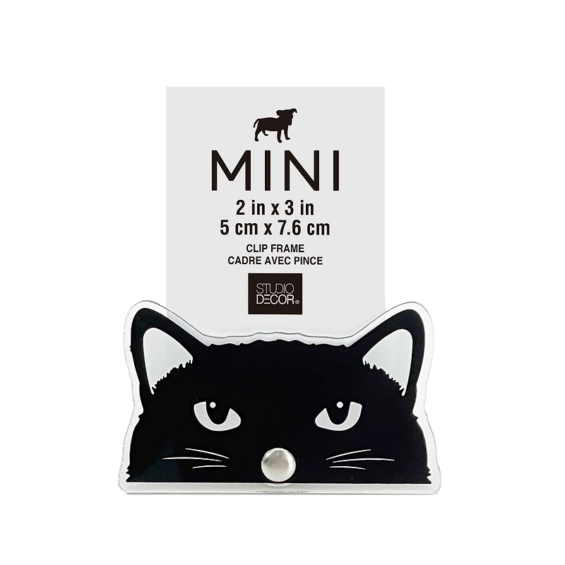 Black Cat Mini Clip Frame by Studio Décor®