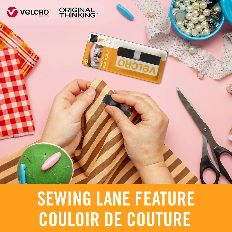 VELCRO® Brand Sleek & Thin™ Sew On Fastener Roll