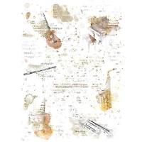 49 And Market Essential Music Blends Rub-Ons Set