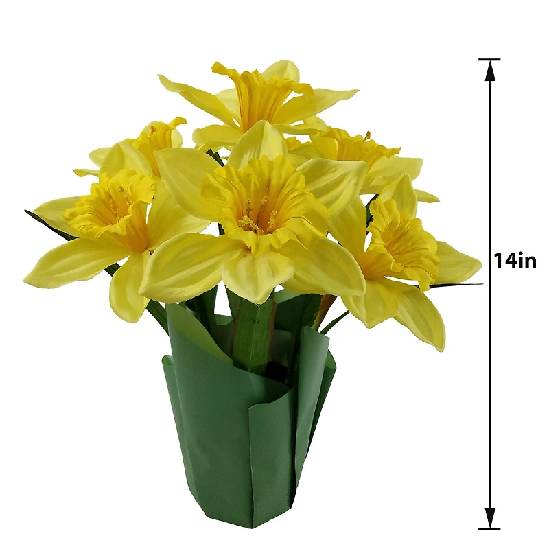 14" Yellow Potted Daffodil by Ashland®