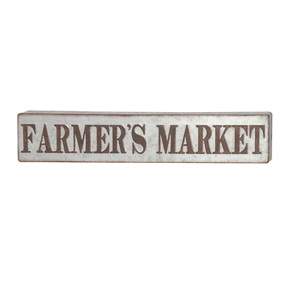 36" Gray Metal Farmhouse Sign Wall Décor