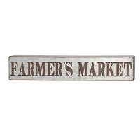 36" Gray Metal Farmhouse Sign Wall Décor