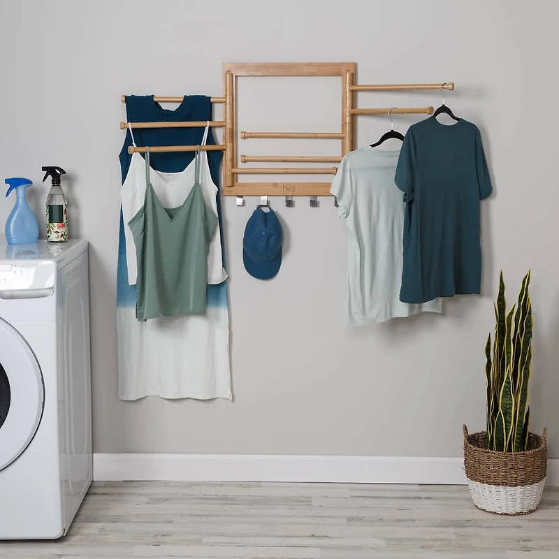 Honey Can Do Wall-Mounted Swivel Clothes Drying Rack