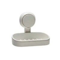 Bath Bliss White Gel Suction Soap Dish