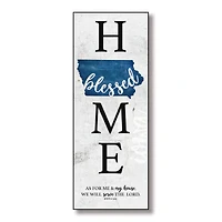 Iowa Home-Blessed Wood Wall Plaque With Hanger