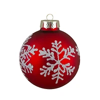 12ct. 2" Red Glass Ball Ornaments