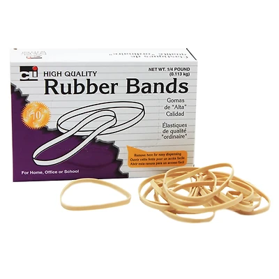 3" Natural Color Rubber Bands, 10 Boxes