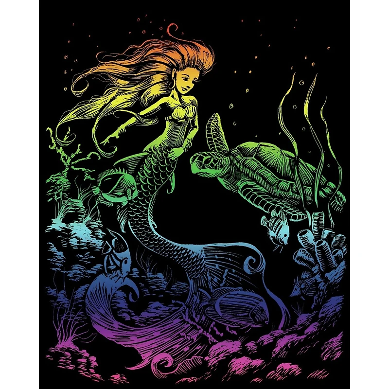 Royal & Langnickel® Engraving Art™ Mermaid Rainbow Foil Kit