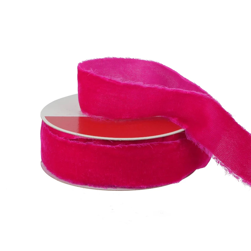 1.5" x 15ft. Hot Pink Velvet Ribbon by Celebrate It®