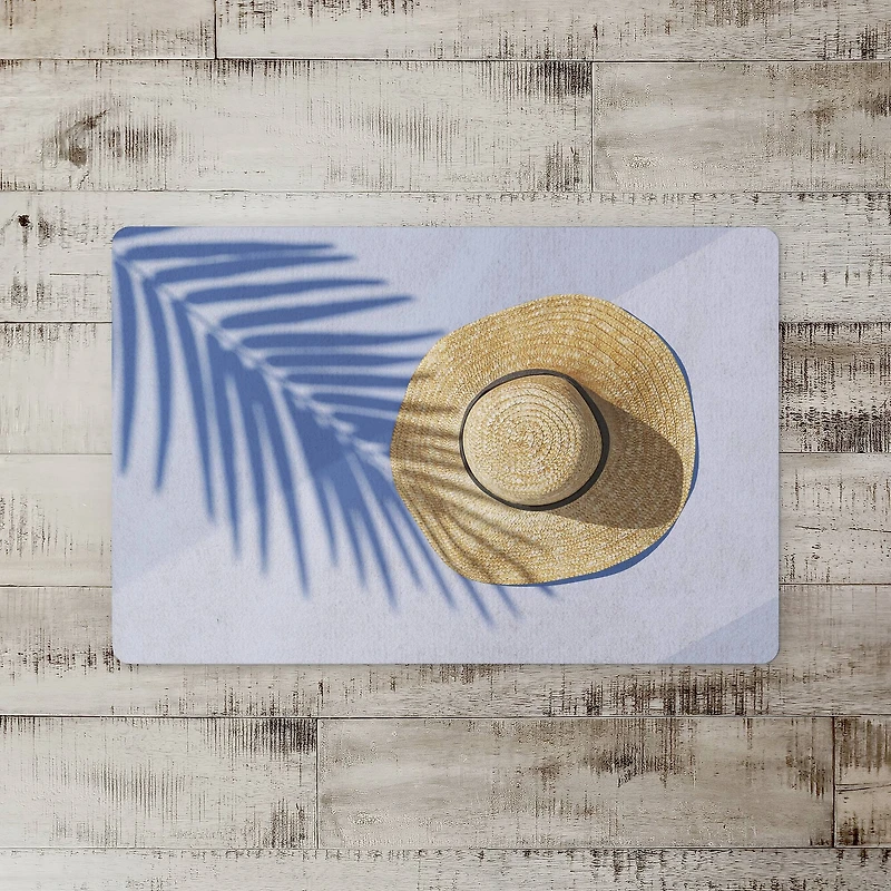 Sun Hat Scene Floor Mat