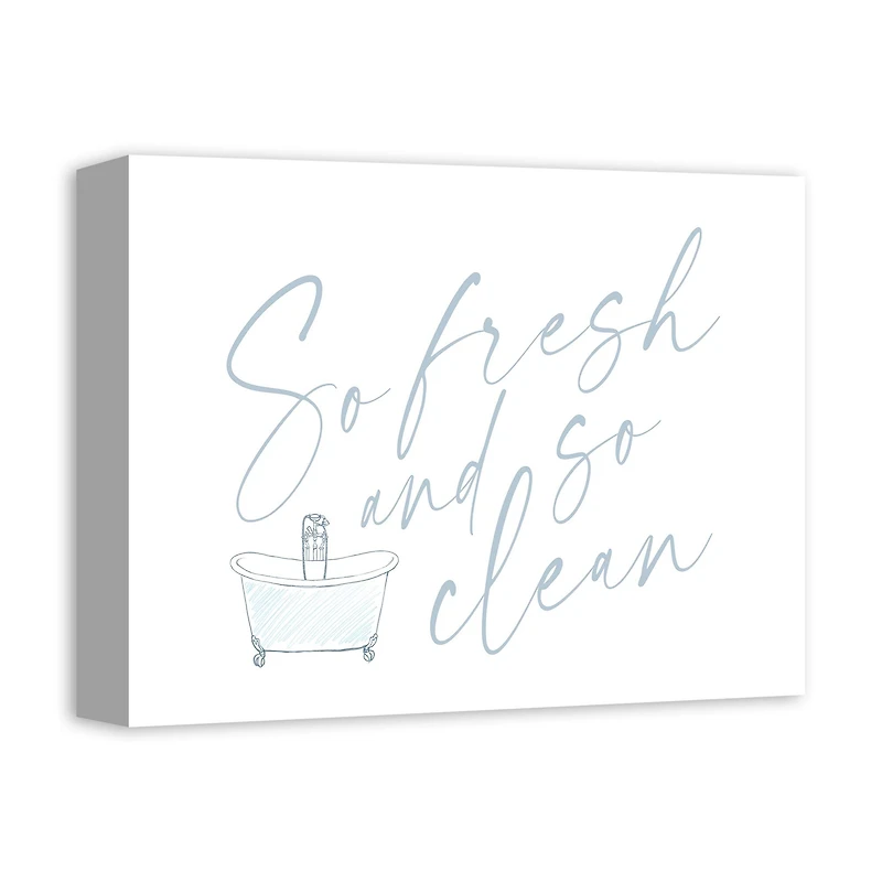 So Fresh And So Clean 14" x 11" Canvas Wall Art