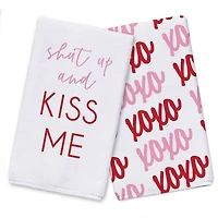 Shut Up & Kiss Me Tea Towel Set
