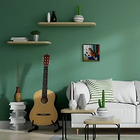 Stupell Industries Cat Reading Newspaper Wall Art in Black Frame