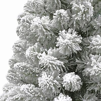 4ft. Pre-Lit Flocked Virginia Pine Artificial Tree, Clear Lights