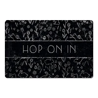 Chalk Easter Bunny Mat 27" x 18" Floor Mat