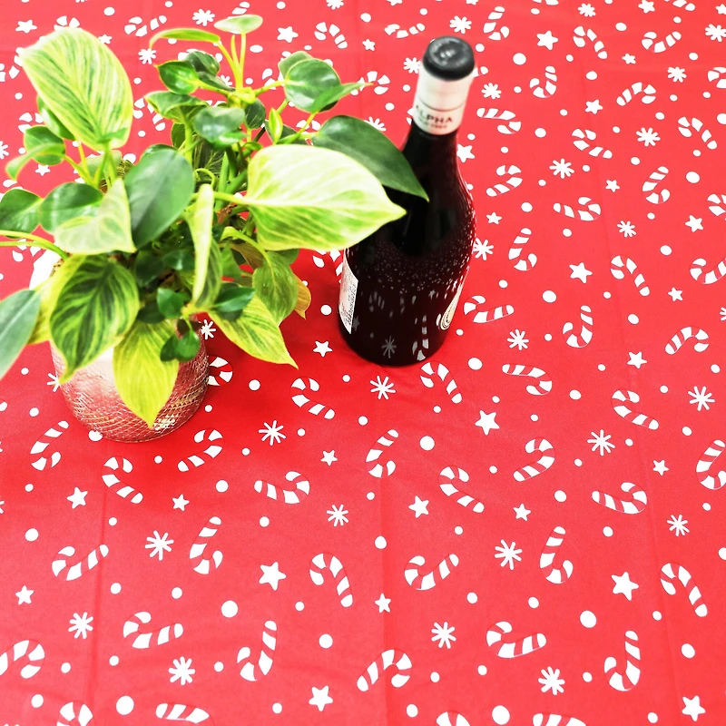 52" x 70" Candy Cane Tablecloth by Celebrate It™