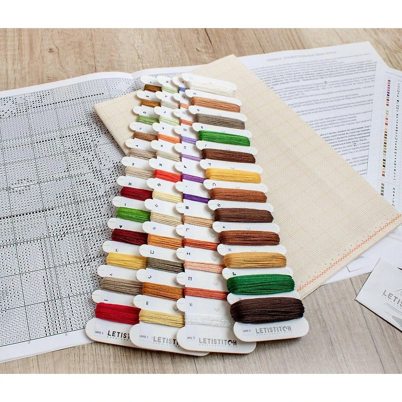 Letistitch Santa's Rest by the Chimney Counted Cross Stitch Kit