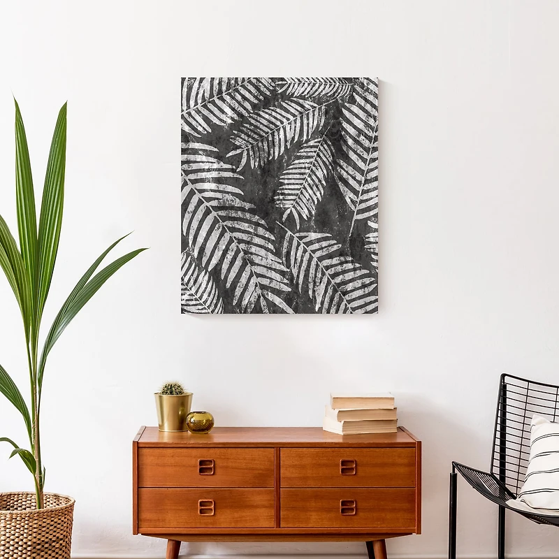 Fern Texture Pattern Canvas Wall Art