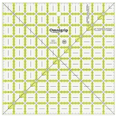 Omnigrip® by Omnigrid® 10" x 10" Non-Slip Square Quilting Ruler