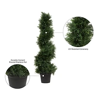 3ft. Potted Green Cedar Spiral Tree